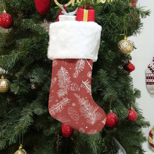 Christmas Sock - Red Pattern 9