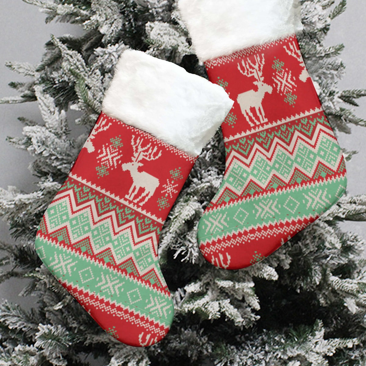 Christmas Sock - Red Pattern 10