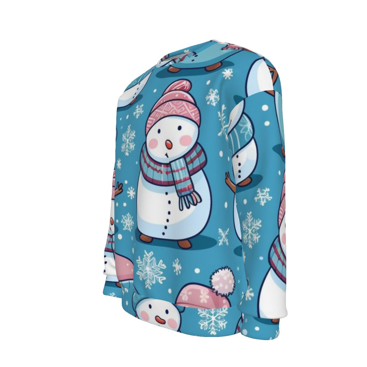 Women's Christmas Sweater - Blue Snowman