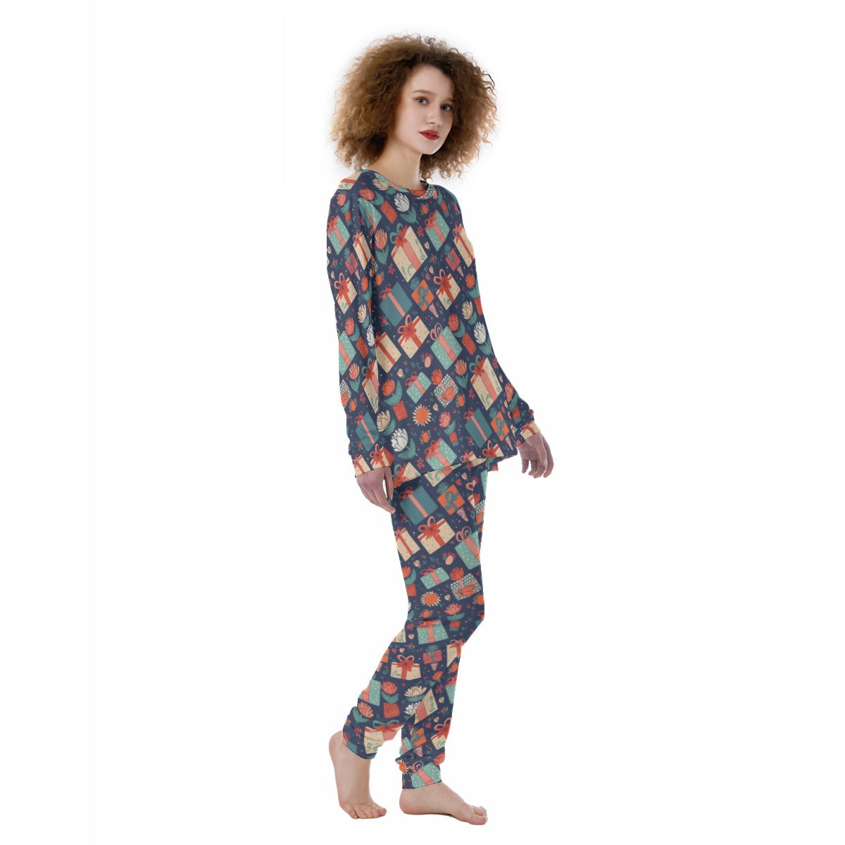 Women's Christmas Pyjamas - Multi Presents 2