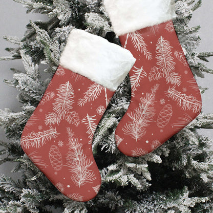 Christmas Sock - Red Pattern 9