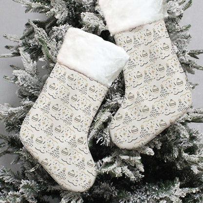 Christmas Sock - Black and Gold Decorations