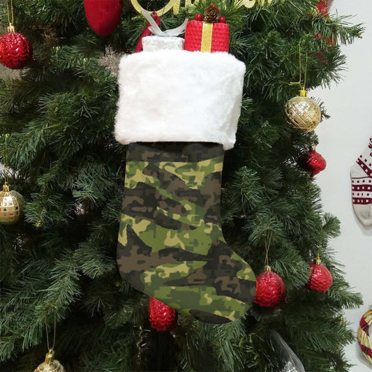 Christmas Sock - Green Camo