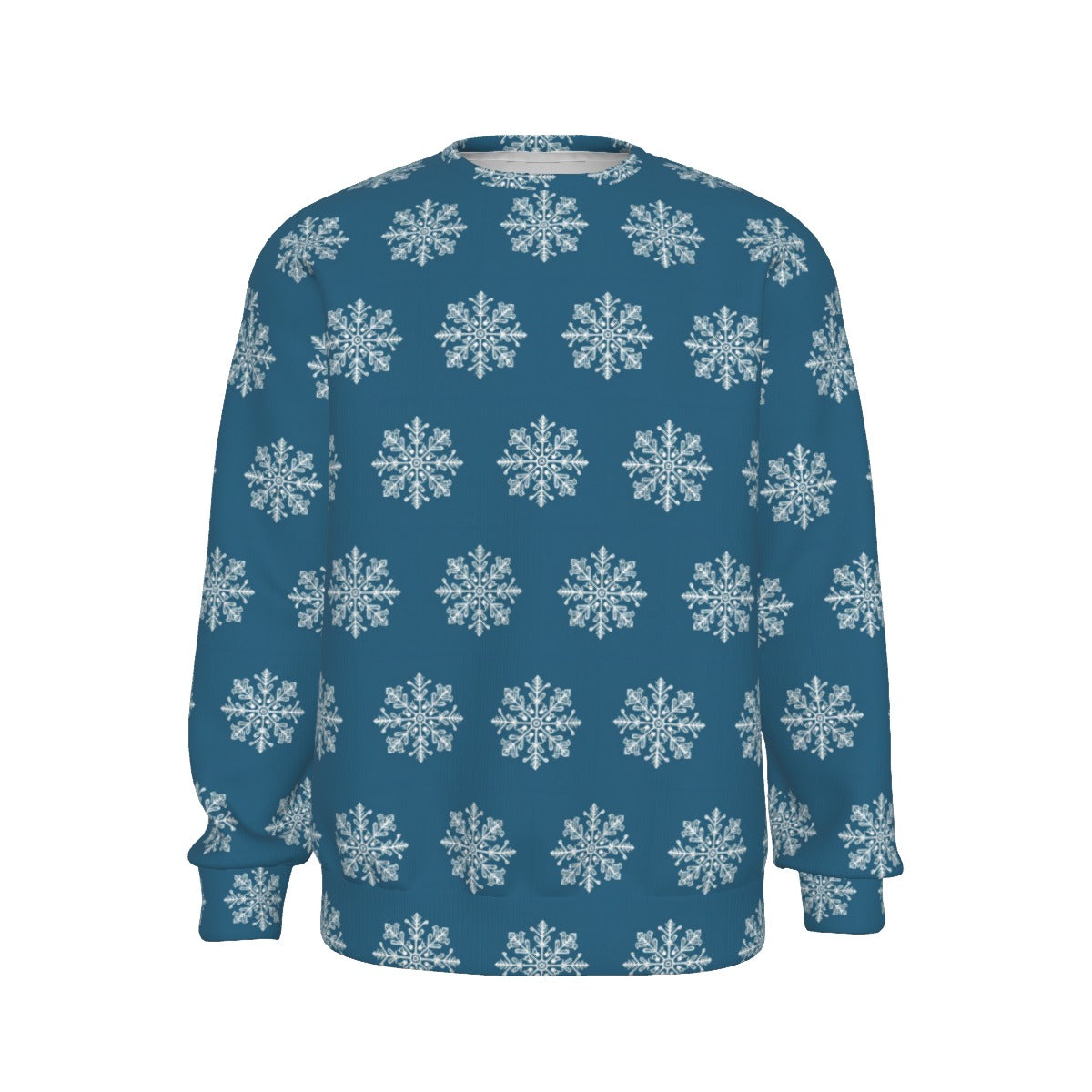 Women's Christmas Sweater - Blue Snow