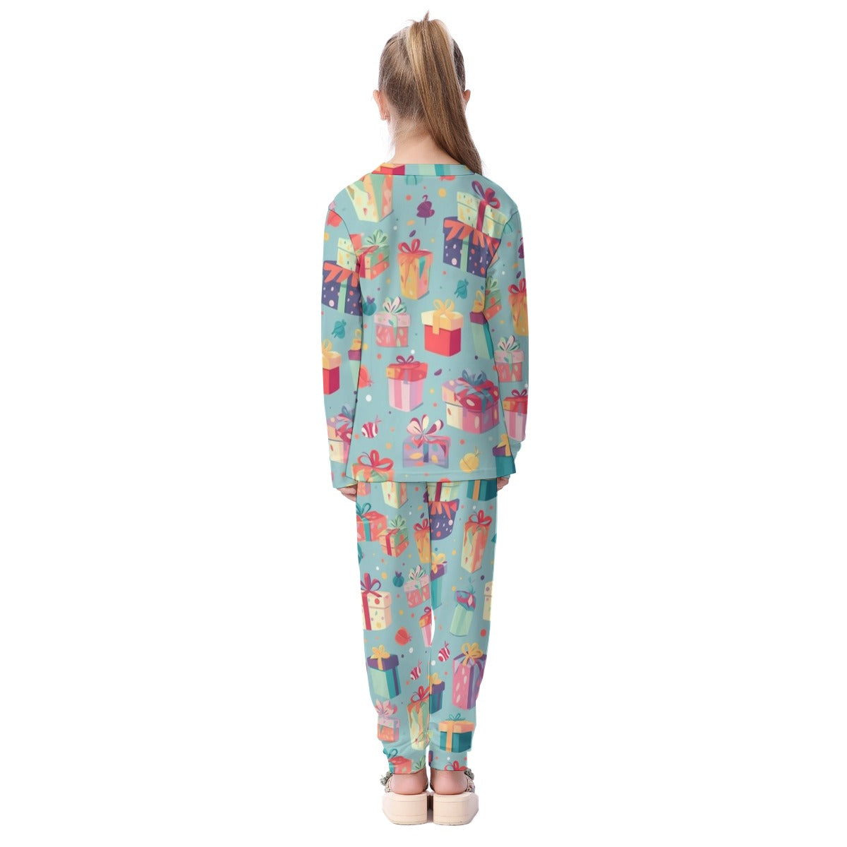 Kids Christmas Pyjama Set - Multi Presents