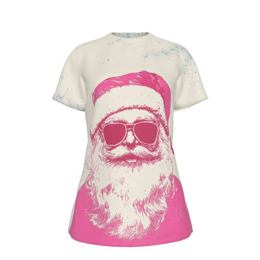 Women's Short Sleeve Christmas Tee - Wassup