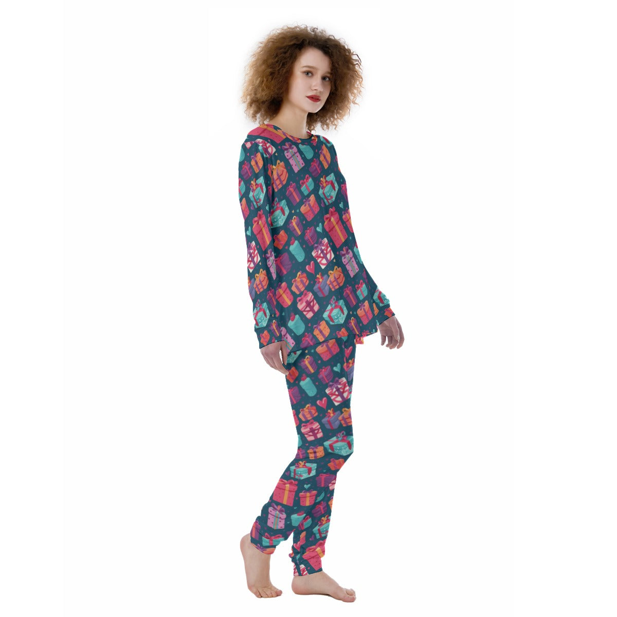 Women's Christmas Pyjamas - Multi Presents 3