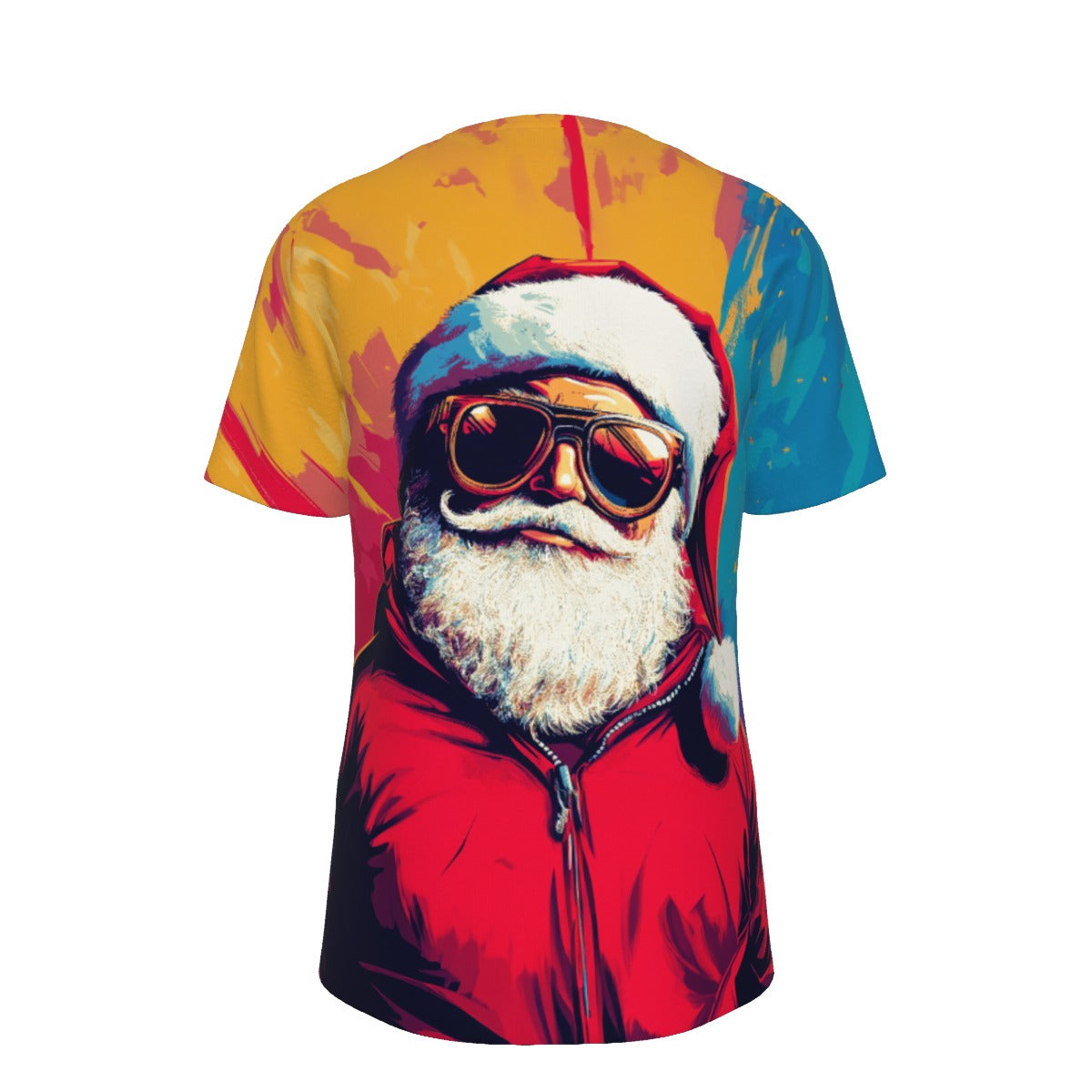 Mens Short Sleeve Christmas Tee - Bold Santa