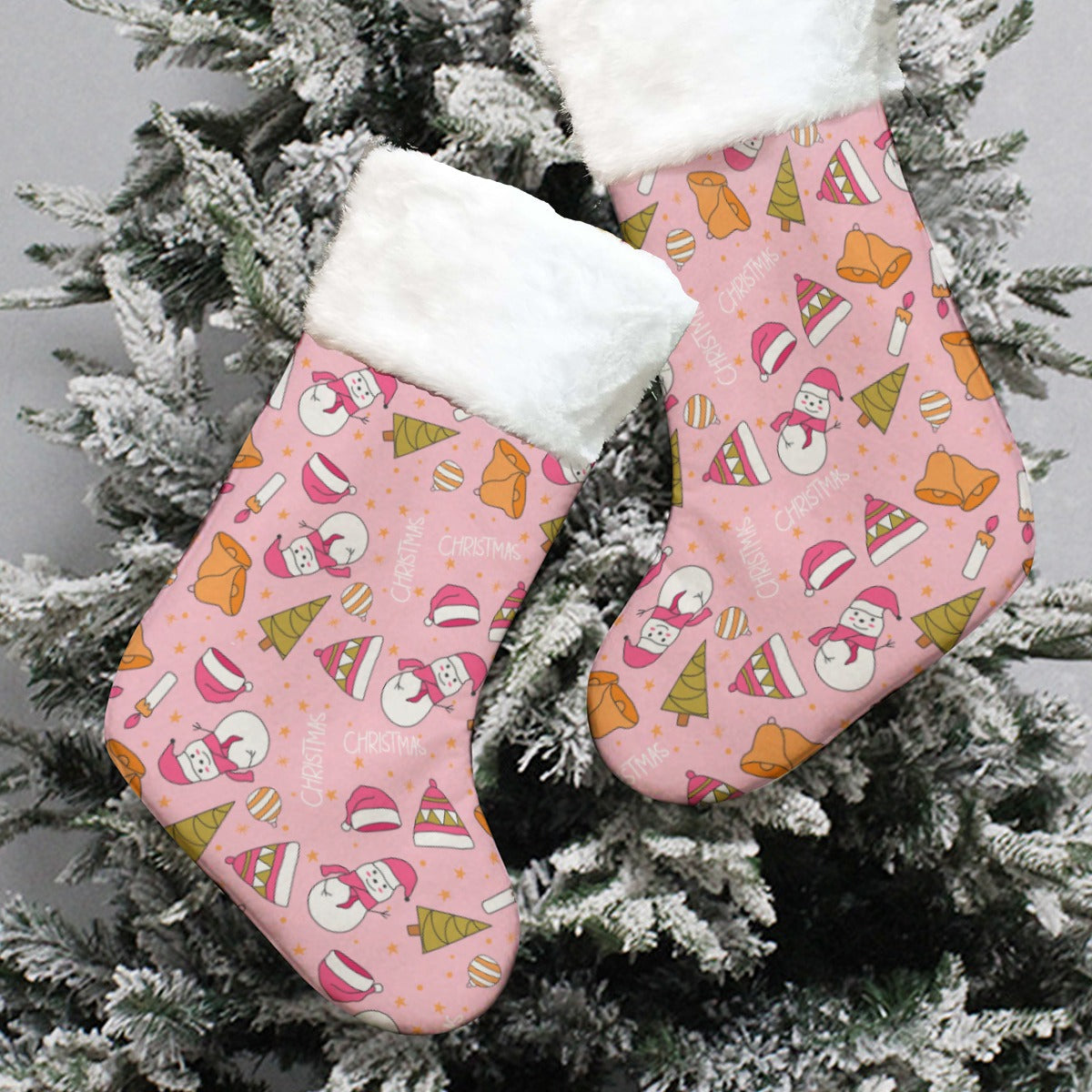 Christmas Sock - Pink Pattern