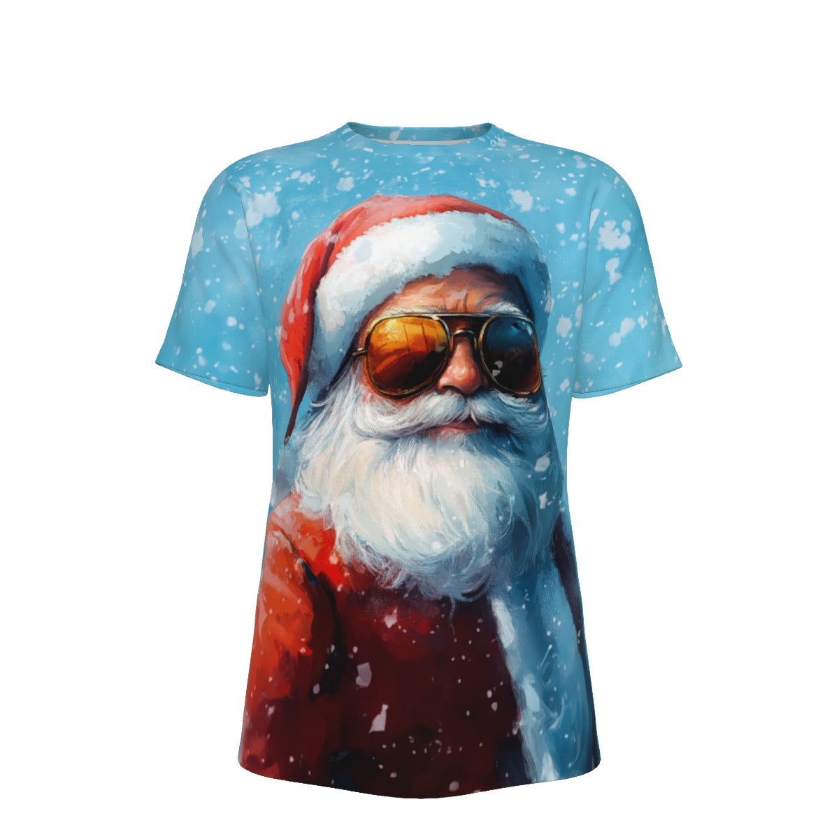 Mens Short Sleeve Christmas Tee - Bluebird