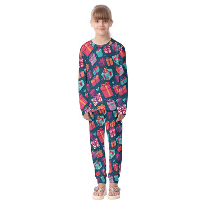 Kids Christmas Pyjama Set - Multi Presents 3