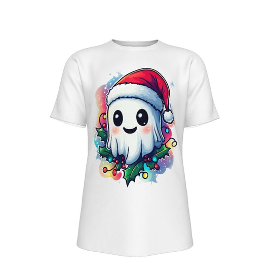 Mens Short Sleeve Christmas Tee - Christmas Ghost