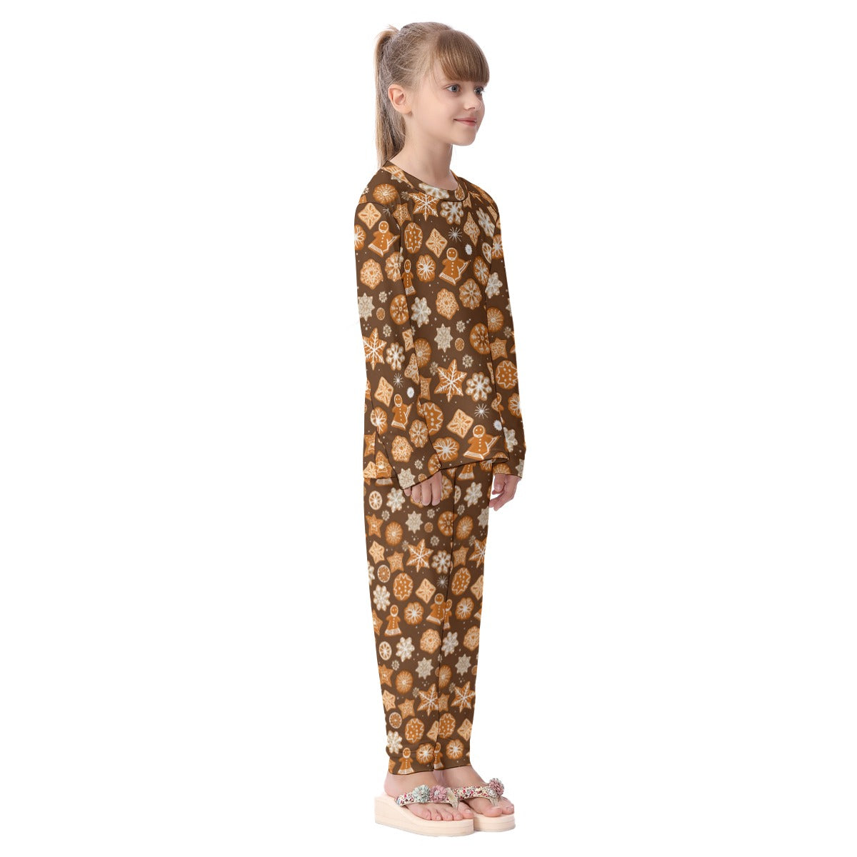 Kids Christmas Pyjama Set - Gingerbread