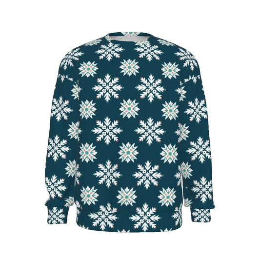 Men's Christmas Sweater - Blue Snowflake