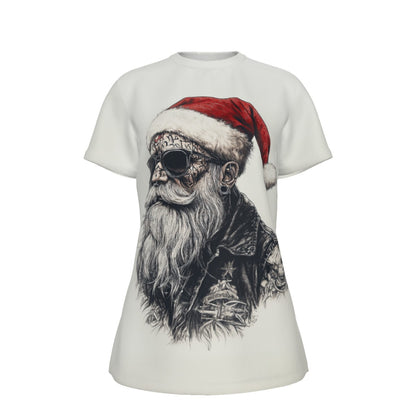 Women's Short Sleeve Christmas Tee - Tattoo