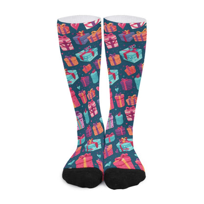 Unisex Long Socks - Multi Presents 3