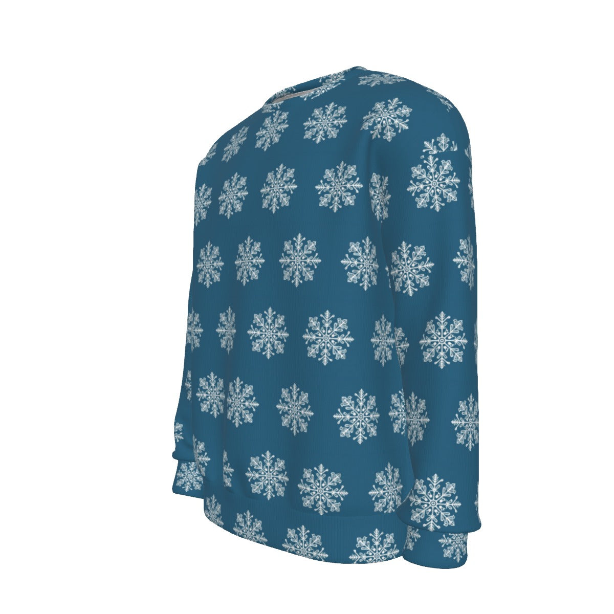 Women's Christmas Sweater - Blue Snow