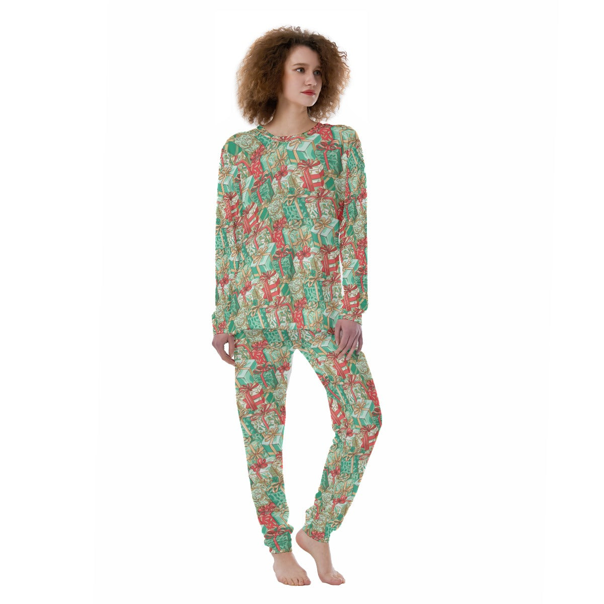 Women's Christmas Pyjamas - Present Stacks