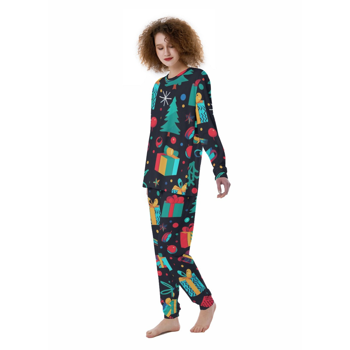 Women's Christmas Pyjamas - Neon Christmas