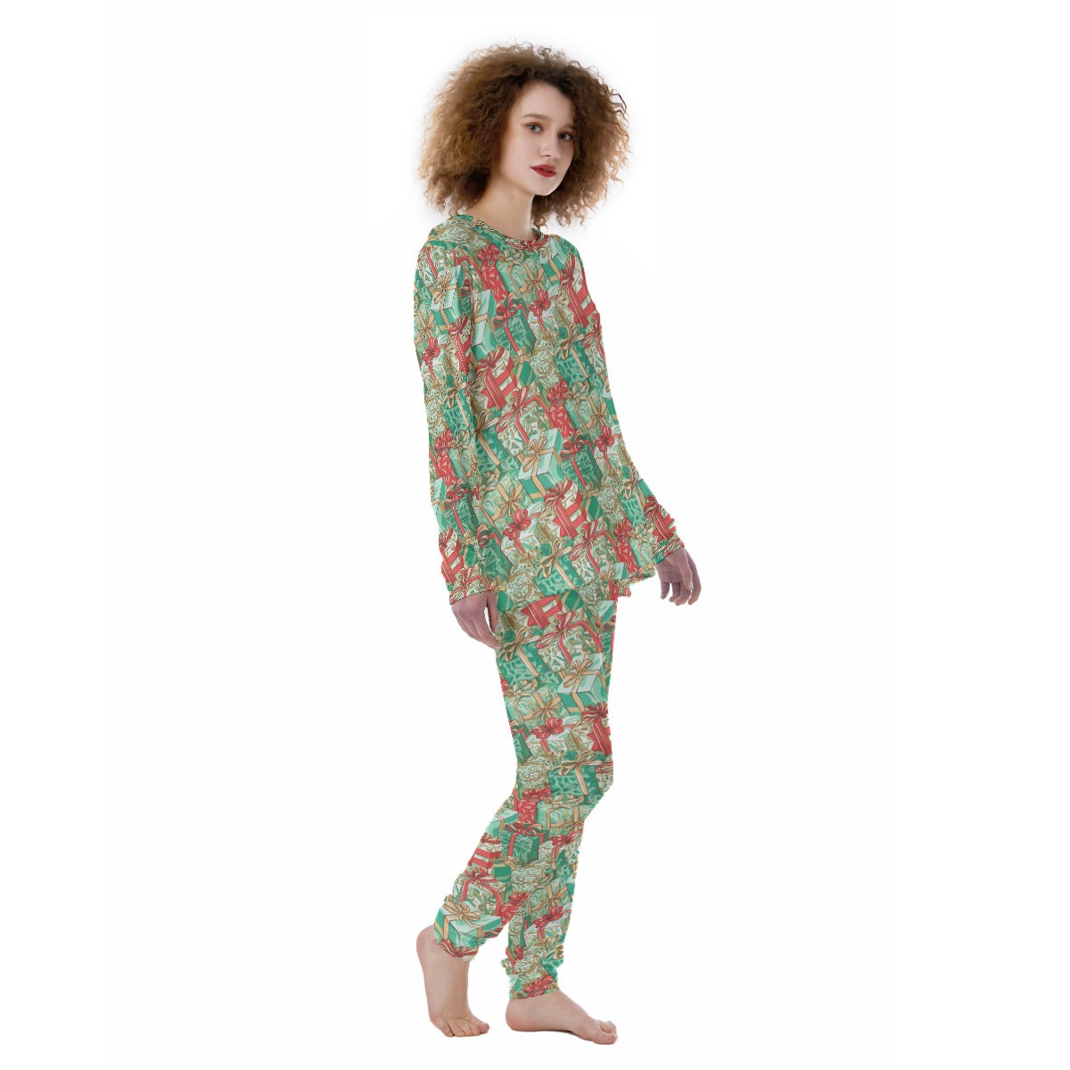 Women's Christmas Pyjamas - Present Stacks