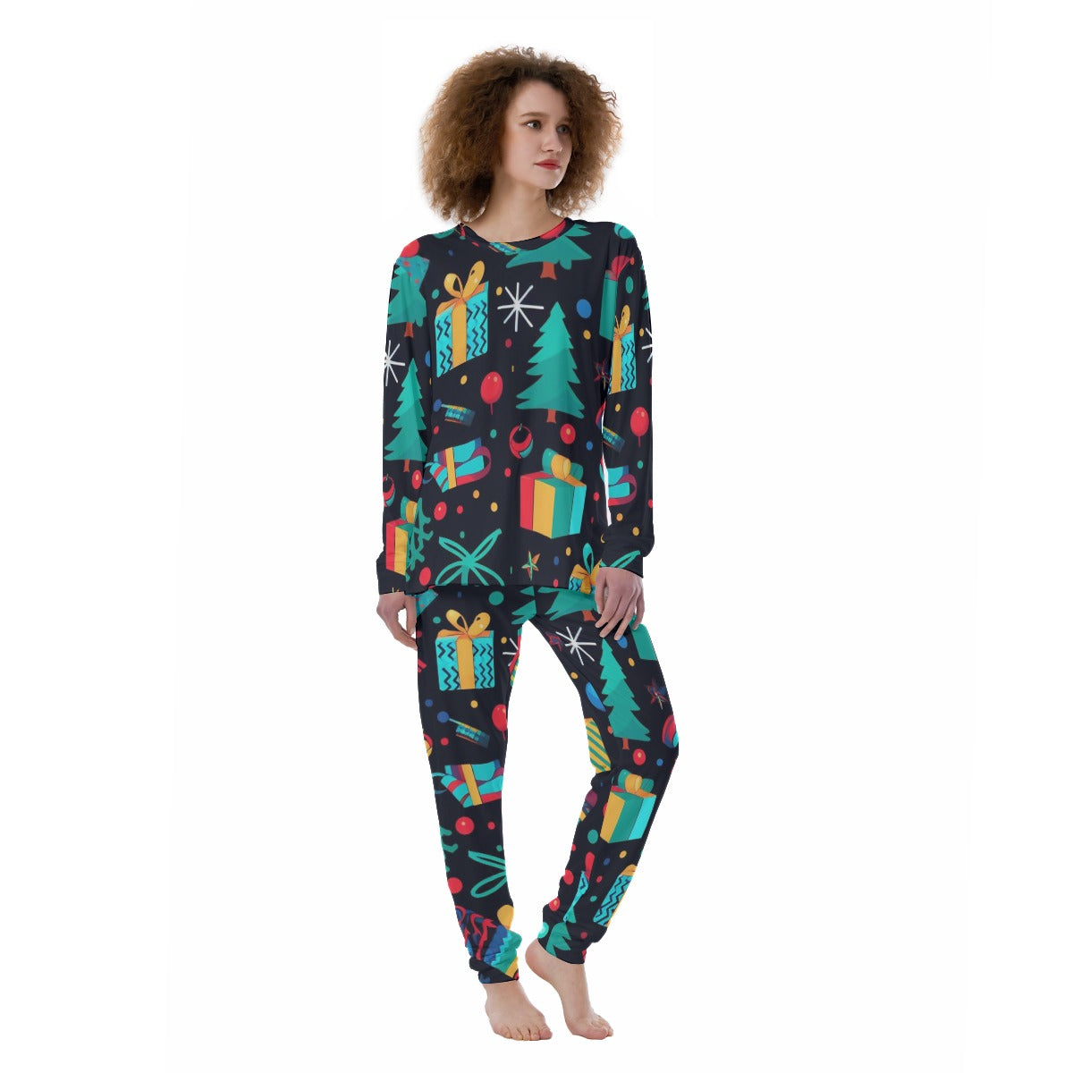 Women's Christmas Pyjamas - Neon Christmas