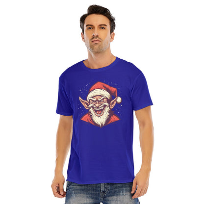 Mens Short Sleeve Christmas Tee - Evil Elf