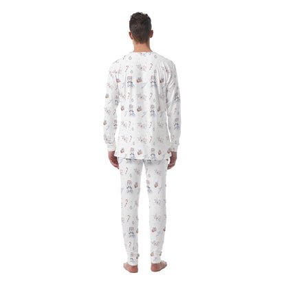 Men's Watercolour Christmas Pyjamas - Penguins