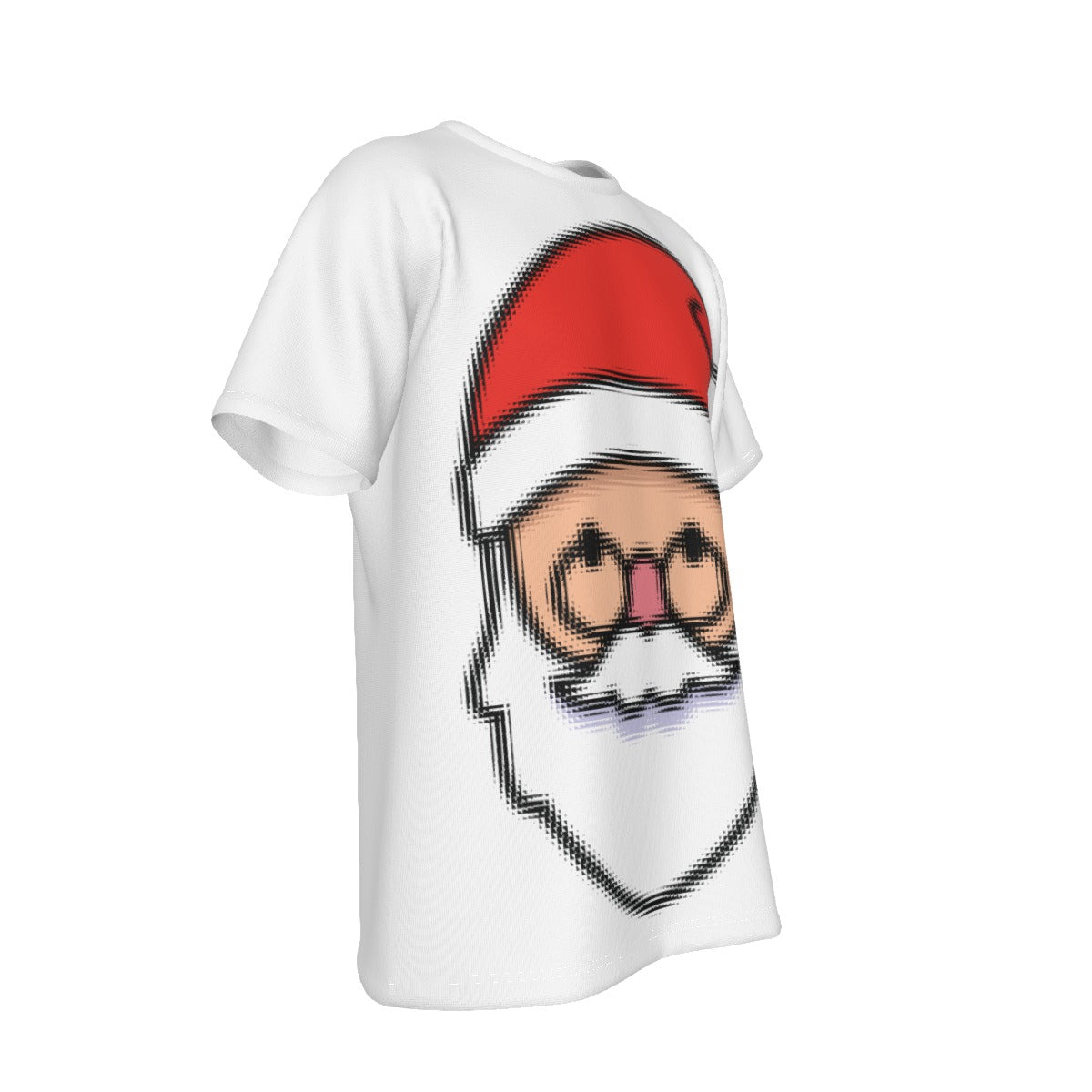 Mens Short Sleeve Christmas Tee - Blurred Santa