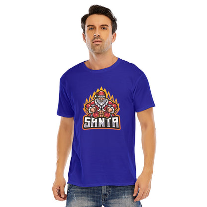 Mens Short Sleeve Christmas Tee - Bad Santa