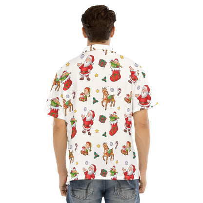 Men's Short Sleeve Christmas Shirt - Traditional