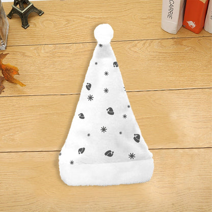 Christmas Santa Hat - Fine Stars White - Festive Style