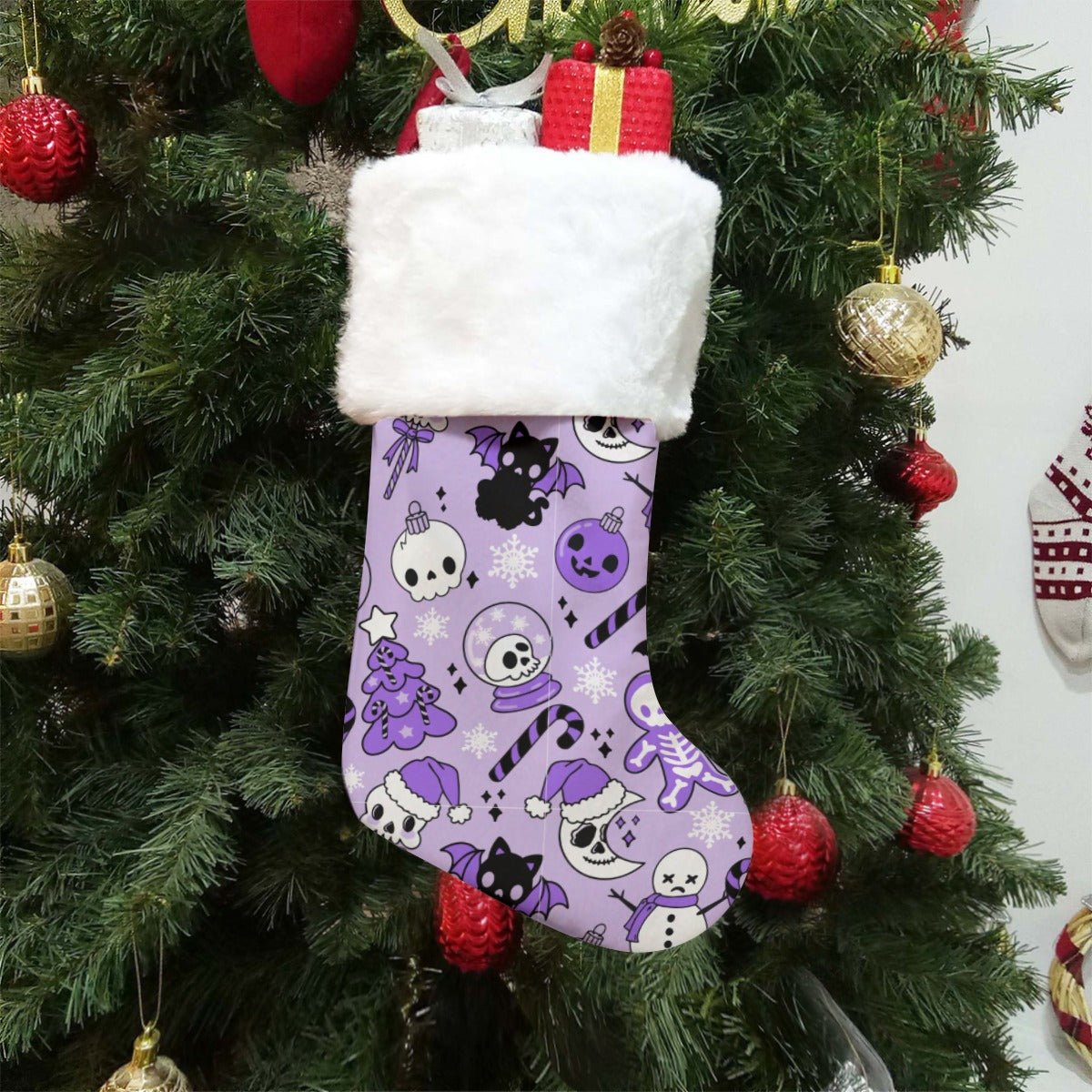 Christmas Sock - Creepy Purple - Festive Style