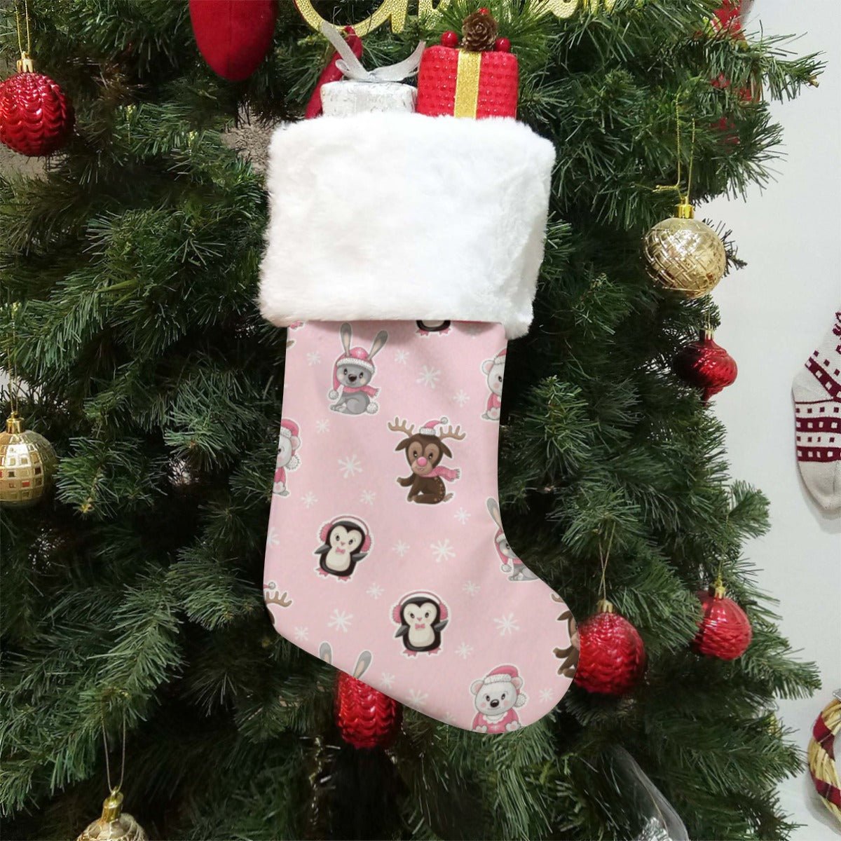 Christmas Sock - Polar Pink - Festive Style