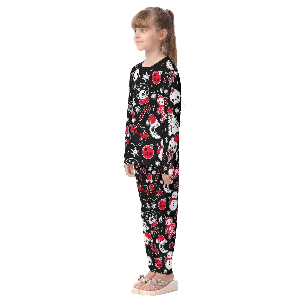Kids Christmas Pyjama Set - Creepy Black - Festive Style