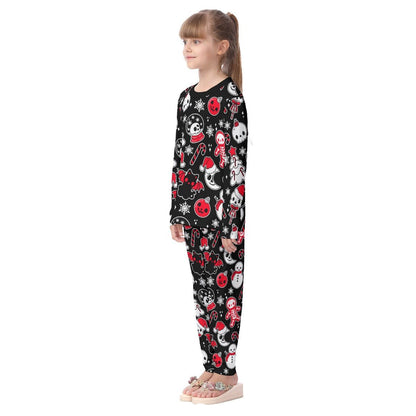 Kids Christmas Pyjama Set - Creepy Black - Festive Style