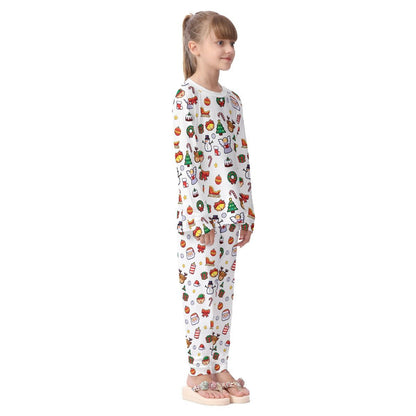 Kids Christmas Pyjama Set - Traditional 2 - Festive Style