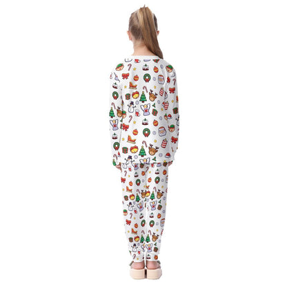 Kids Christmas Pyjama Set - Traditional 2 - Festive Style