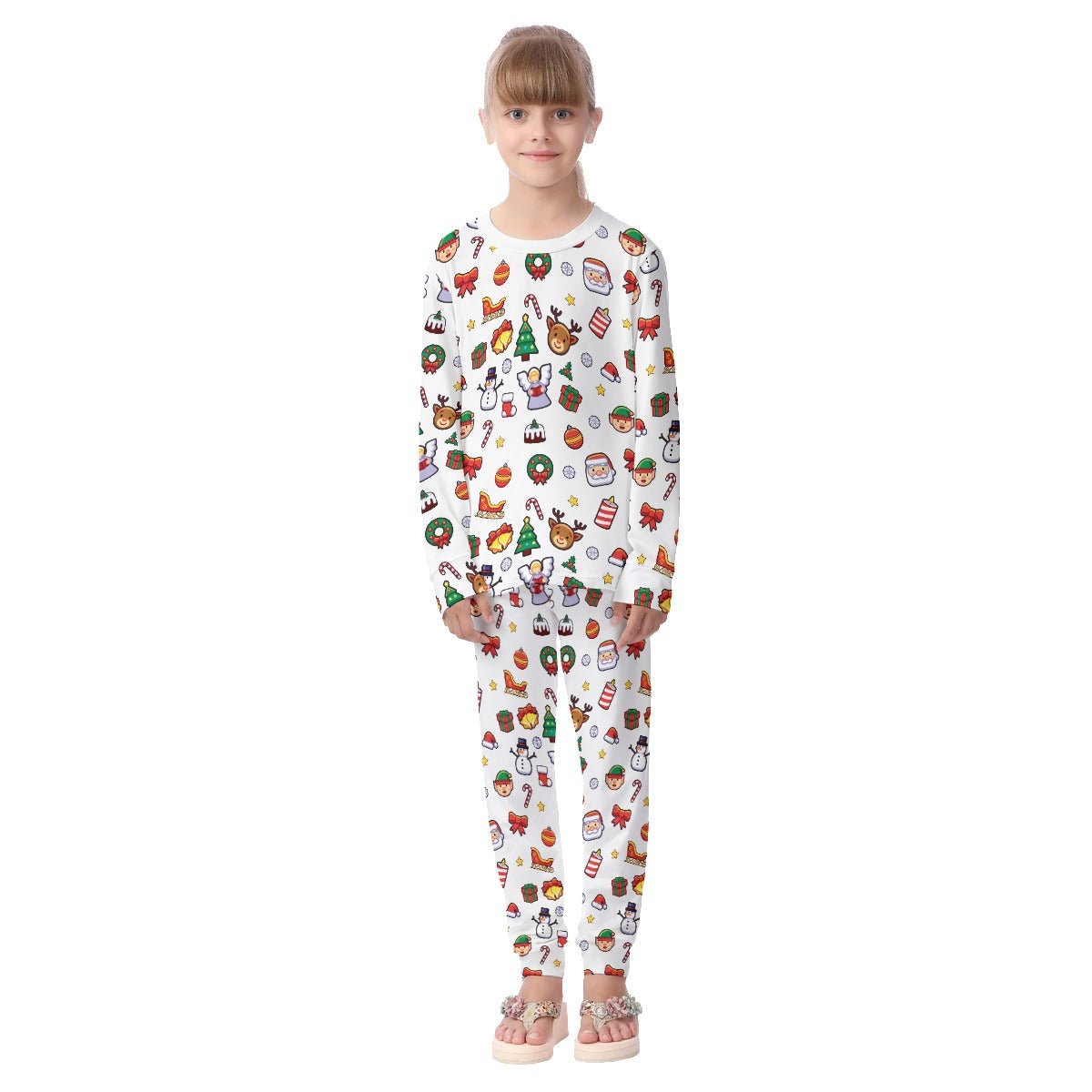 Kids Christmas Pyjama Set - Traditional 2 - Festive Style