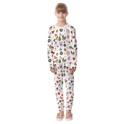 Kids Christmas Pyjama Set - Traditional 2 - Festive Style