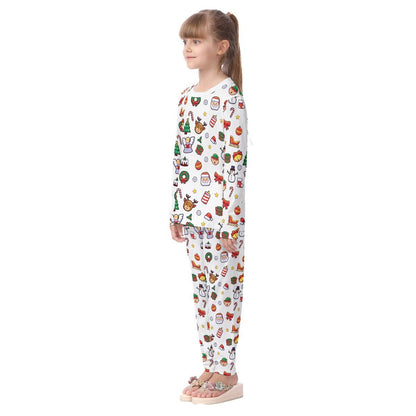 Kids Christmas Pyjama Set - Traditional 2 - Festive Style