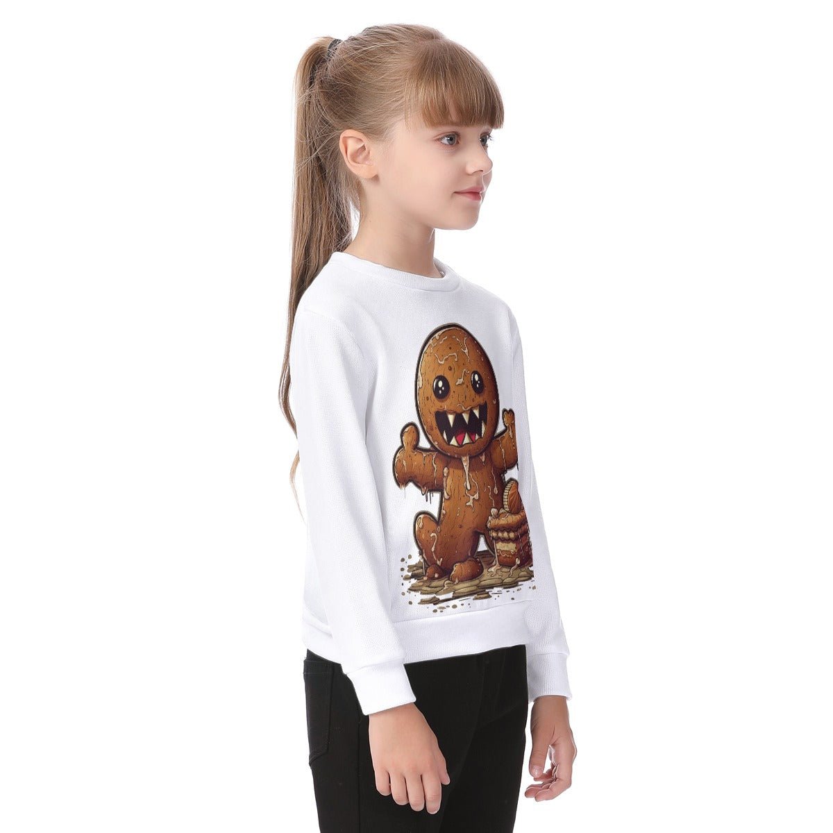 Kid's Christmas Sweater - Evil Gingerbread Man - Festive Style