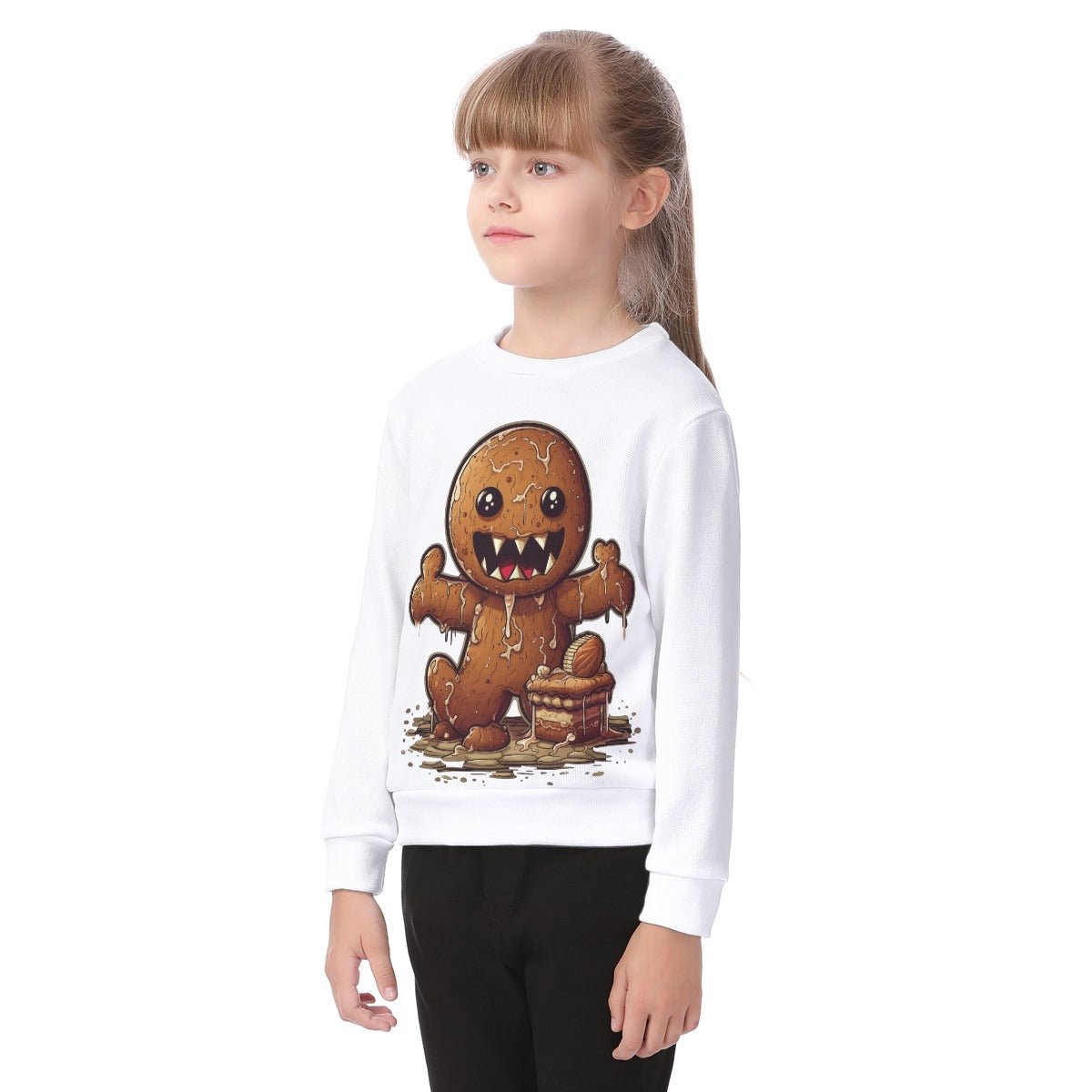 Kid's Christmas Sweater - Evil Gingerbread Man - Festive Style