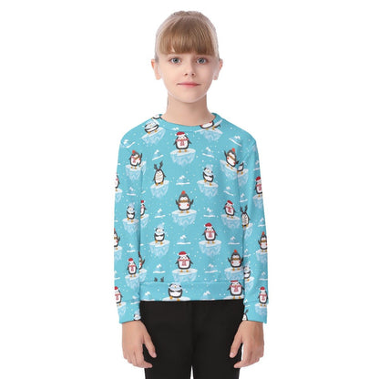 Kid's Christmas Sweater - Icy Penguins - Festive Style