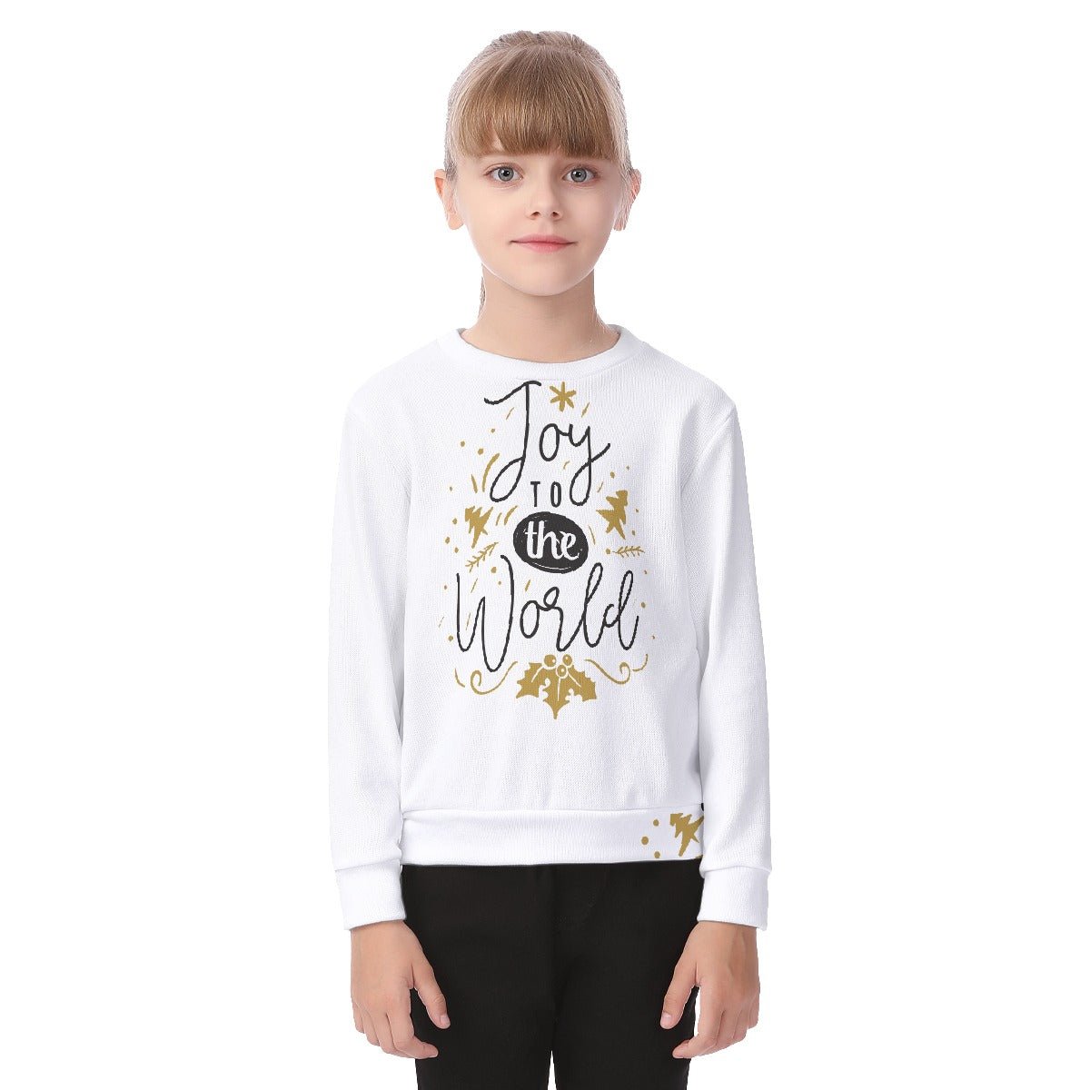 Kid's Christmas Sweater - Joy to the World - Festive Style