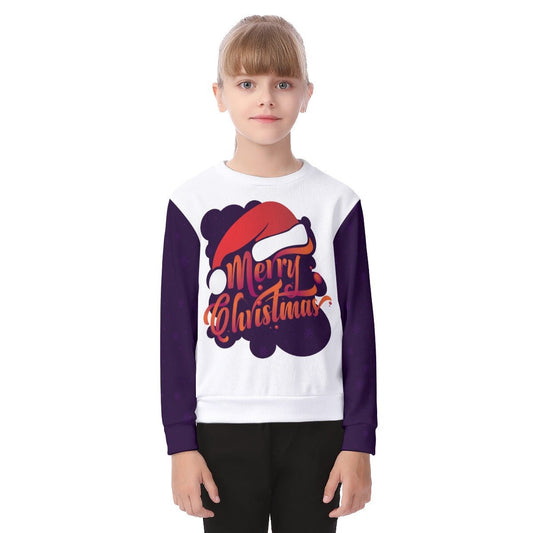 Kid's Christmas Sweater - MC Purple - Festive Style