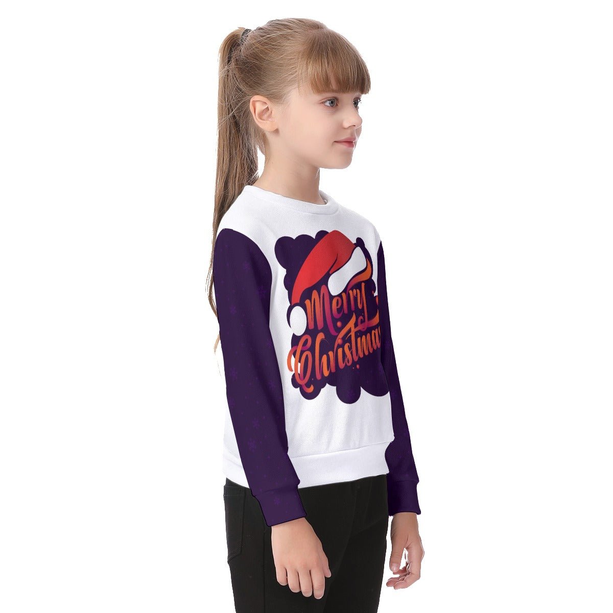 Kid's Christmas Sweater - MC Purple - Festive Style