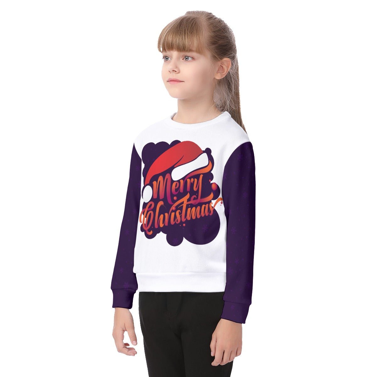 Kid's Christmas Sweater - MC Purple - Festive Style