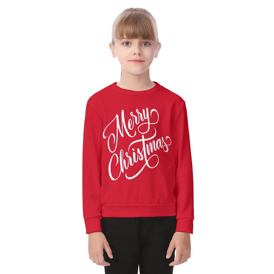 Kid's Christmas Sweater - Merry Christmas - Red - Festive Style