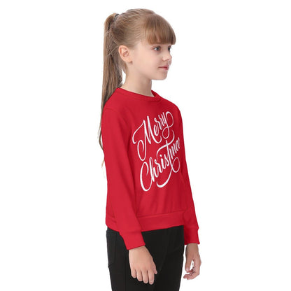 Kid's Christmas Sweater - Merry Christmas - Red - Festive Style