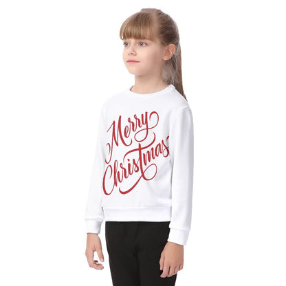 Kid's Christmas Sweater - Merry Christmas - White - Festive Style